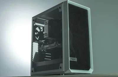 custom build pc with open tower